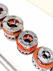 Ridgid 12-R 1/2&Prime; to 2&Prime; Pipe Threader Set Die Heads Ratchet Cutter Reamer 12R #1