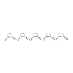 Fuel Line Hose Clips, 20pcs 3mm 304 Stainless Steel Tube Spring Clamps(Silver)