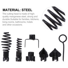 7pcs Manganese Steel Pipe Dredge Cutter Special for Drain Cleaning Machine