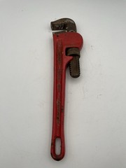 Pipe Wrenches, 14in., 2pc Lot, Super Ego (Spain) And 10in. Unbranded(USA)