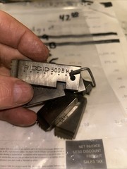 RIDGID 48645 7/8-9 UNC, HIGH SPEED 500B BOLT DIE SET
