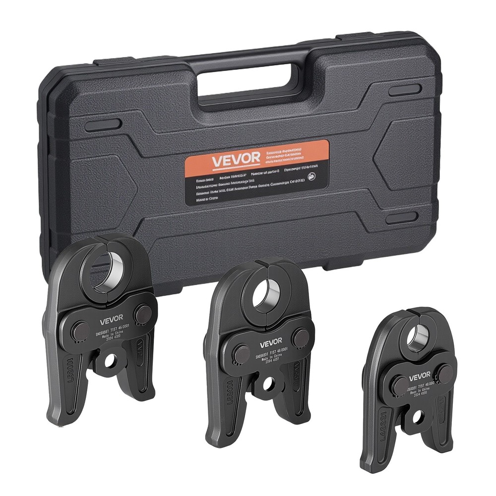 VEVOR MegaPress Jaws 3PCS Pressing Jaws 1/2&Prime; 3/4&Prime; & 1&Prime; for Standard Press Tools