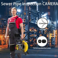 Pipe Inspection Camera 4.3inch Monitor Sewer Drain Camera Video Endoscope 30M