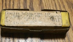 Vintage Ace Carbon Taps ,Stock No. 141214 1/2&rdquo;-14 NPT With Box