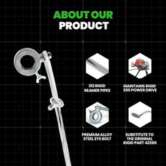 42385 Carriage Lever Kit with Eye Bolt: Compatible with Ridgid 312 Pipe Threader