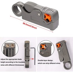 Taiss Coaxial Cable Tool Kit BNC Crimp tool with 10PCS Male Black