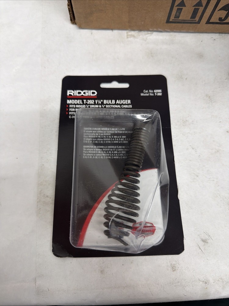 Ridgid 62995 T-202 1 1/8&Prime; OD Bulb Auger