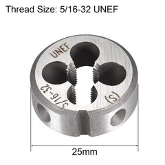 5/16-32 UNEF Round Dies Machine Thread Threading Dies 1.0&Prime; OD Tool Steel 2pcs