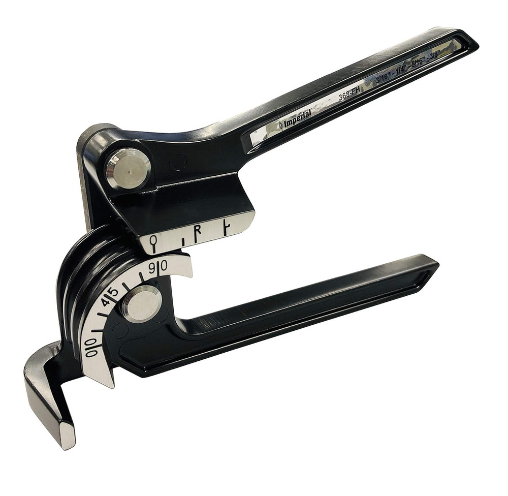 Tool 368FH Triple Head 90 Degree Tube Bender, 3/16&Prime;, 1/4&Prime;, 5/16&Prime;, and 3/8&Prime;