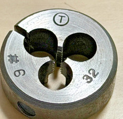 M6-32NC Metric Adjustable Round Split Die 1&Prime; Outside Diameter Tungsten