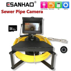 98ft Pipe Inspection Camera HD 1200TVL DVR Drain Sewer Camera 4.3&Prime; LCD Monitor