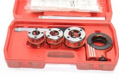 Central Forge Ratcheting Pipe Threader Tool Kit Set 30027 w/ 3 Dies