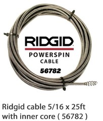 Ridgid 56782 Drain Cleaning Cable, 5/16 In. X 25 Ft. for K-39, K-45. Free Ship