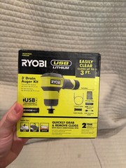 Ryobi USB Lithium Drain Auger with 2.0 Ah USB Lithium Battery + Charger FVPC55k
