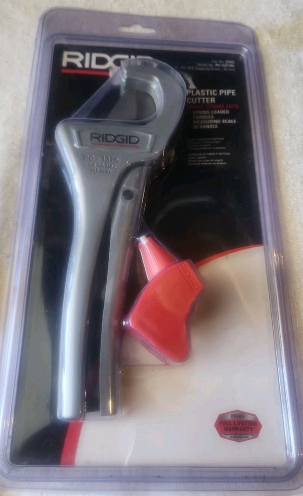 RIDGID 1/8&Prime; to 1-3/8&Prime; PVC and PEX Pipe Cutter with Multi-Layer Adapter PC-1375ML