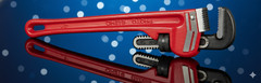 Pipe Wrench &ndash; PROTO J812HD, Heavy-Duty Cast Iron, 12&Prime; # 3R414