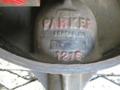 PARKER 1216 MANUAL RACHETING TUBE BENDER W/ 6 RADIUS BLOCKS NO SLIDES