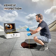25M Sewer Pipe Inspection Camera with DVR Drain Industrial Endoscope 9&Prime; Monitor