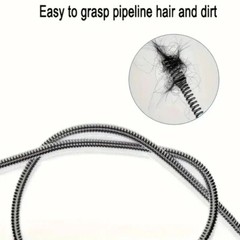 Manual Drain Snake Clog Remover 10-Foot Metal Tool For Sinks Drains Toilets Pipe