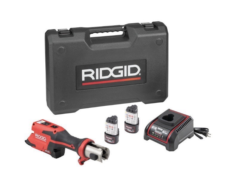 Ridgid RP 251 Press Tool Battery Kit (No Jaws) 2 Batteries Charger Case 78178