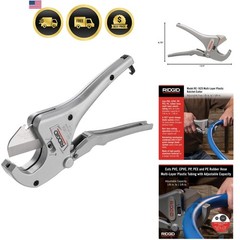 23498 Model RC-1625 Aluminum Ratchet Action 1/8&Prime; to 1-5/8&Prime; Plastic Pipe And T&hellip;