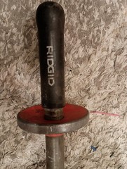 Rigdid no. 246 cast iron pipe cutter For Parts or Not Working Missing Hook End