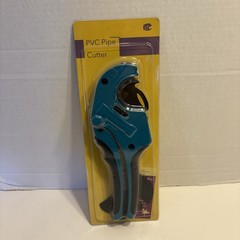 Bates PVC Pipe Cutter, Cuts Up To 1-5/8&rdquo; Teal Blue Tool With 1 Spare Blade
