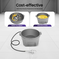 Handheld Oiler Bucket Oil Gun Kit Lubricator of Pipe Threader Threading Machine