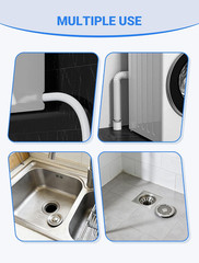 Drain Cleaning Brush, 66 Inch Double Ended Flexible Pipe Tube Cleaner