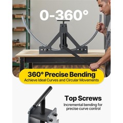 VEVOR TR-40 Tube Roll Bender 40mm Flat / Square / Rectangular Pipe Roller Bender