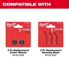 Copper Tubing Cutter 1-1/2 in. Constant Swing Chrome Rollers Easy Grip Knob