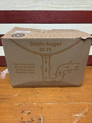 Drainsoon 25ft Drain Cleaning Tool Auger, gloves and manual