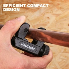 HAUTMEC Copper Pipe Cutter Tool 1/8&Prime; to 5/8&Prime;OD 1/8 &ndash; 5/8 inch, Black