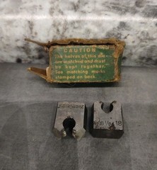 NOS Little Giant Adjustable Die Set 5/16&Prime; &ndash; NC