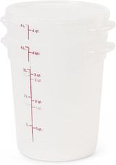 Food Storage Containers with Lids (Bpa-Free) &ndash; 4 Quart &ndash; Food Grade Buckets with