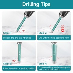 5/16 Inch (8mm) Diamond Hole Saw for Tile & Glass &ndash; Round Shank Core Drill