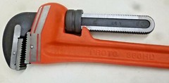 NEW! PROTO Straight Pipe Wrench, Cast Iron, Jaw Capacity 8 in, OAL 60&Prime;, J860HD