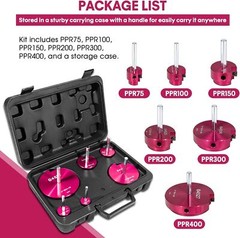 for Reed Tools 04529 PPRK6 Clean Ream Extreme Plastic Pipe Fitting Reamer Kit