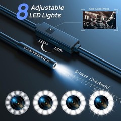 Pipe Inspection Camera Endoscope Video Sewer Drain Cleaner Waterproof Snake USB