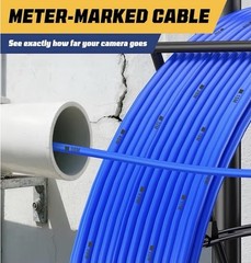 Sewer Camera 9 in IPS Screen 165FT/50M HD Drain Pipe Inspection Camera 32GB