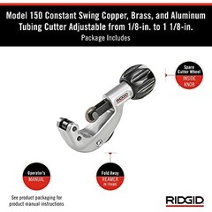 RIDGID 31622 Model 150 Constant Swing Tubing Cutter, 1/8-inch to 1-1/8-inch Tube