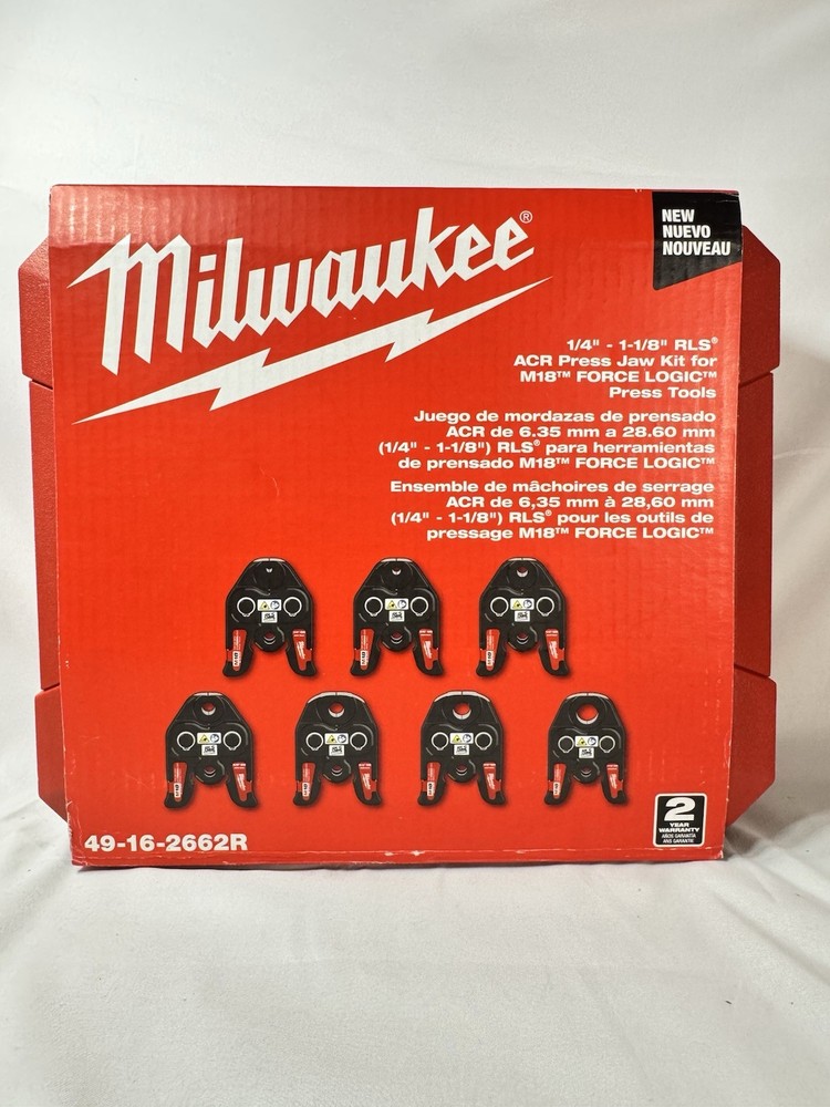 Milwaukee 49-16-2662R 1/4&rdquo;-1-1/8&Prime; RLS ACR Press Jaw Kit for M18 Press Tools