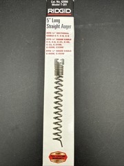 QTY 1 Ridgid 62990 T-201 5/8 Drum/Sectional Cable Straight Auger 5&Prime; NEW