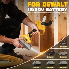 MtiolHig Cordless PVC Pipe Cutter Compatible with DEWALT 20v Battery, 1-5/8&Prime; &hellip;