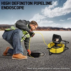 Sewer Camera 4.3 In LCD Monitor 98.4FT/30M HD Drain Pipe Inspection Camera