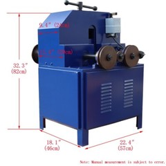 110V Rolling Pipe Bending Machine Tube Bender Round 5/8&Prime;-2.99&Prime; Square 5/8&Prime;-1.97&Prime;
