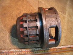 Ridgid 12R 2&Prime; Die Head Ratchet Hand Pipe Threader 700 Power Drive NPSM
