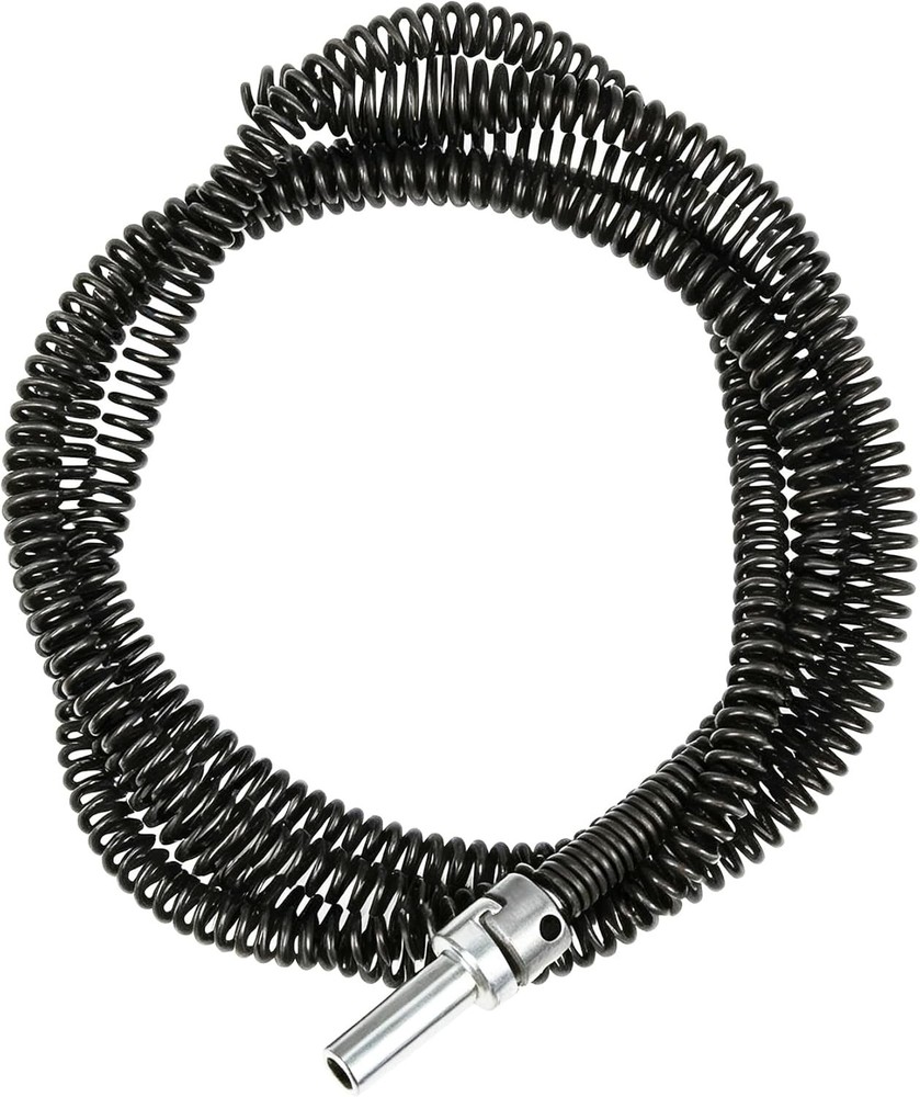 Drain Auger Snake Cable with Drill Adapter 6.5 Ft Heavy Duty