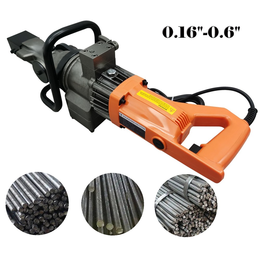 110V Handheld Portable Steel Bar Cutter&Bender Rebar Rebar Diameter 0.16&Prime;-0.6&Prime;