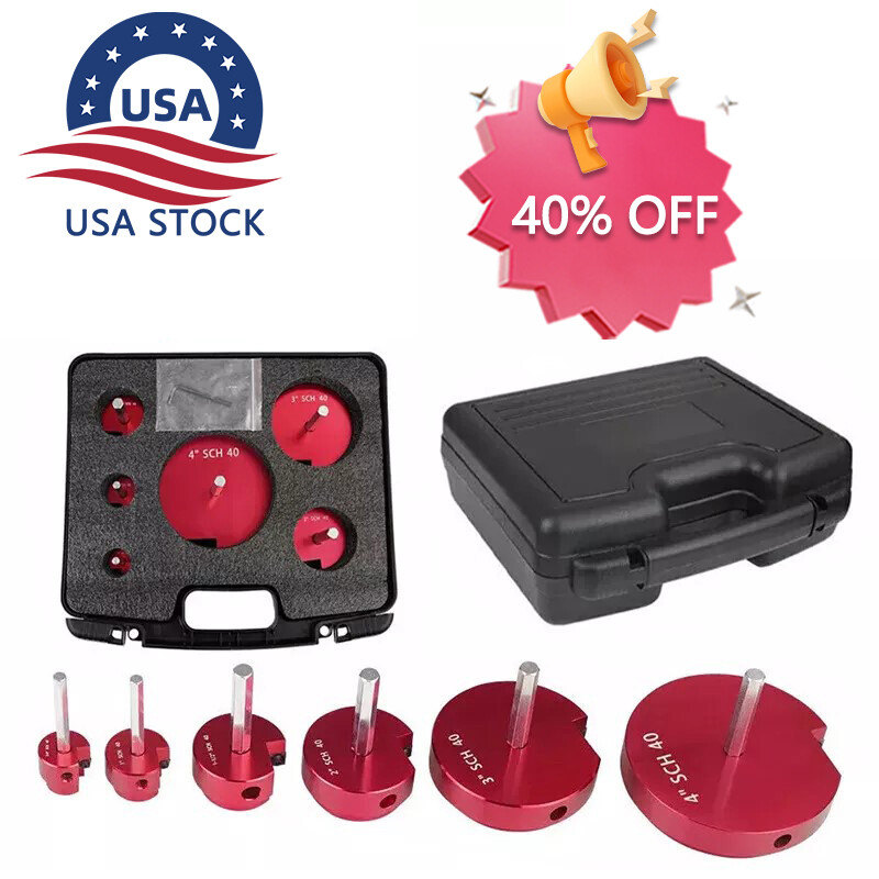 6&times;For PPRK6 Plastic Pipe Fitting Reamer Kit for 1/2&Prime; drills PVC pipe reamer tool